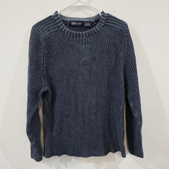 Faded Glory Other - Vintage Faded‎ Glory Mens Ribbed Sweater Size Large Crewneck Blue Retro 90S
